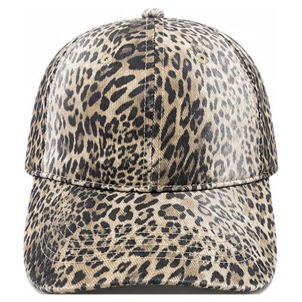 LEOPARD PRINT BASEBALL CAP