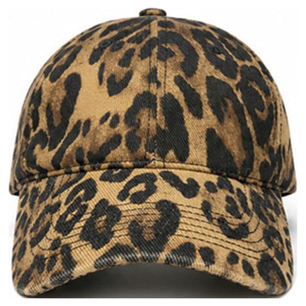 LEOPARD PRINT BASEBALL CAP