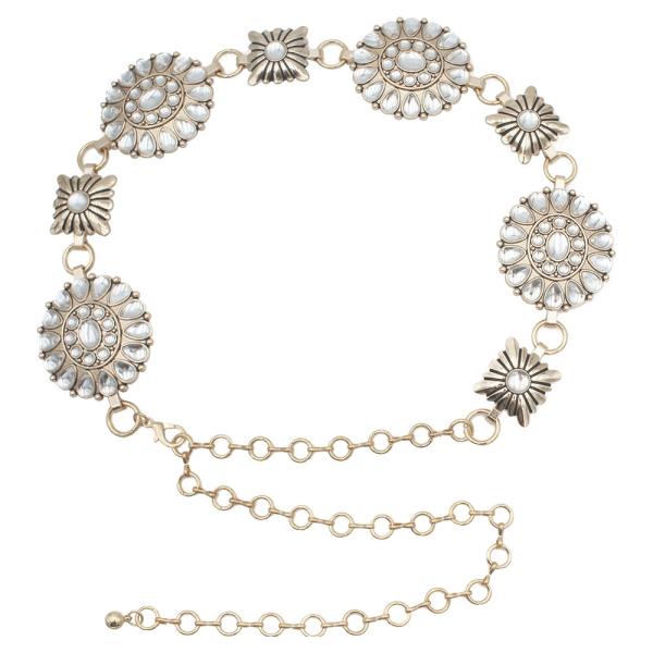 WESTERN CONCHO CHAIN BELT
