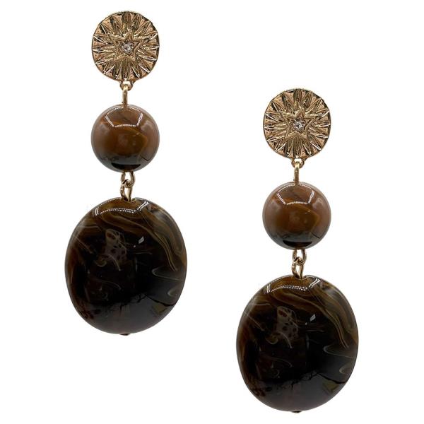 LINEAR RESIN EARRING