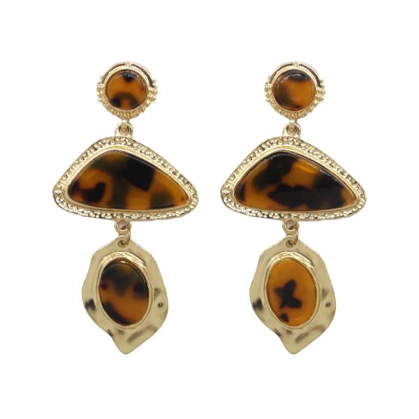 ANIMAL PRINT MULTI DROP EARRING