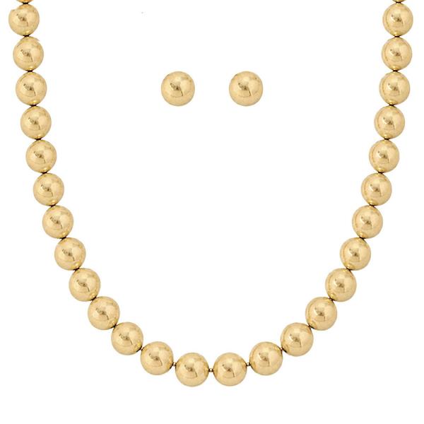 BALL NECKLACE EARRING SET