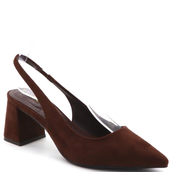 SLING PUMP W FALRED HEEL