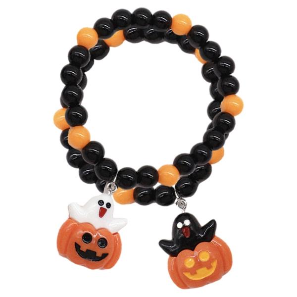 PUMPKIN GHOST CHARM BRACELET