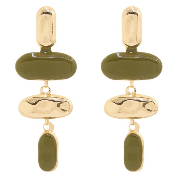SDJ OVAL ABSTRACT DROP EARRING