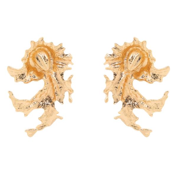 SDJ ORGANIC ABSTRACT FACE STATEMENT POST EARRING