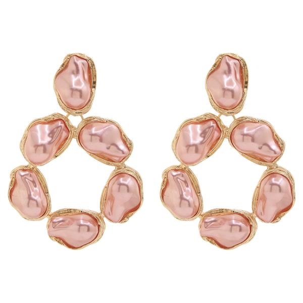 SDJ GEOMETRIC ROUND CLUSTER DESIGN EARRING