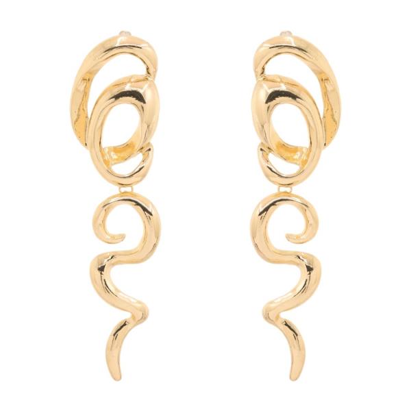 SDJ ABSTRACT SWIRL DROP POST EARRING