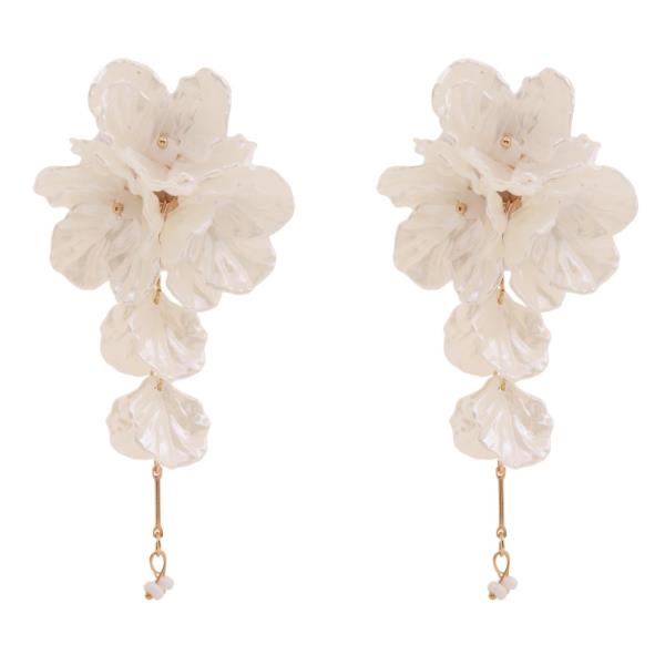 SDJ ACRYLIC FLORAL CASCADE POST EARRING