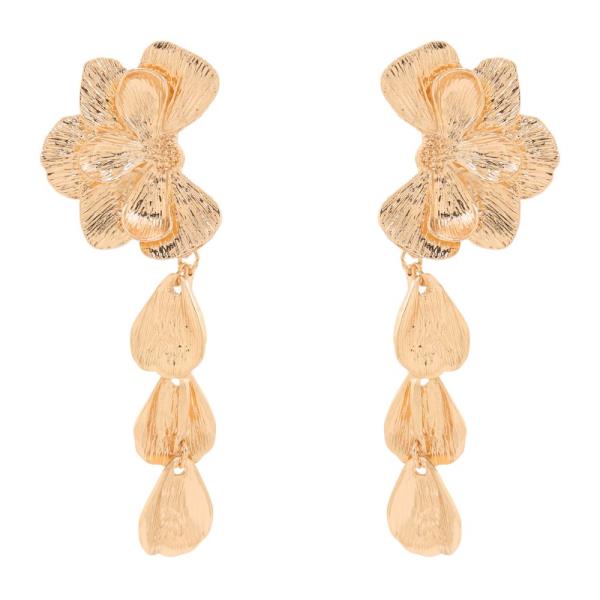 SDJ FLORAL TEARDROP CASCADE POST EARRING