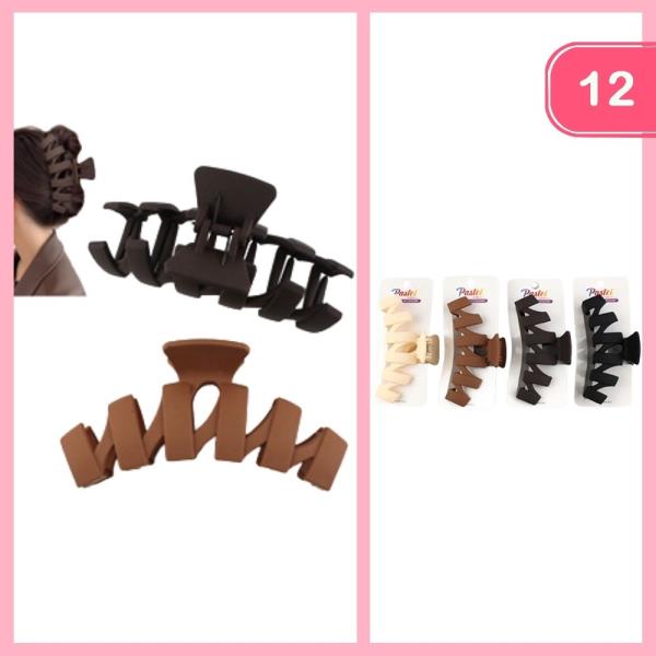 WAVY HAIR CLAW CLIP (12 UNITS)