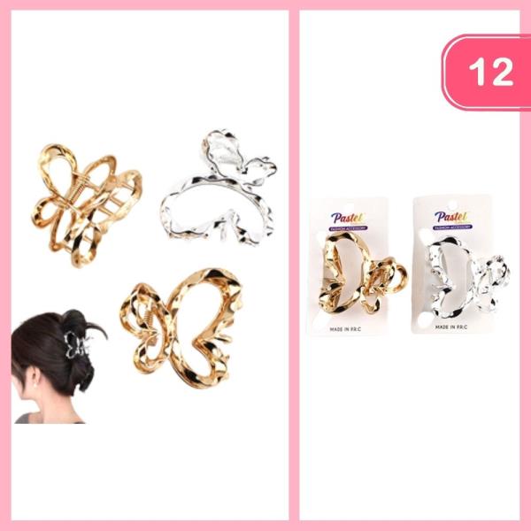 BUTTERFLY HAIR CLAW CLIP (12 UNITS)
