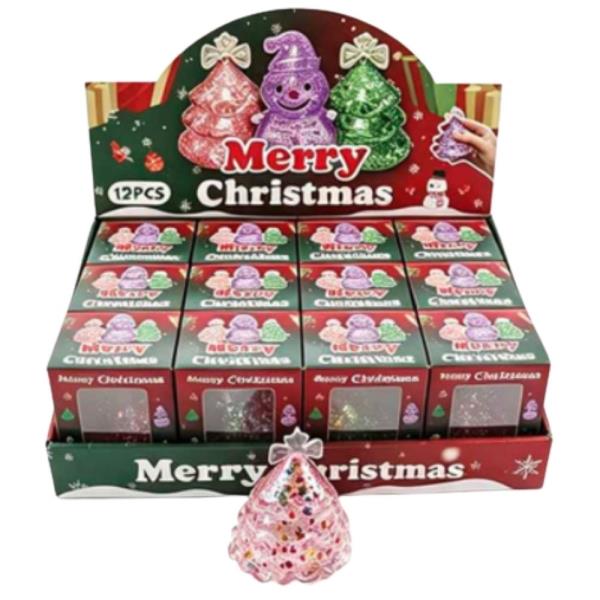 CHRISTMAS TREE SQUISHY SQUEEZE TOY (12 UNITS)