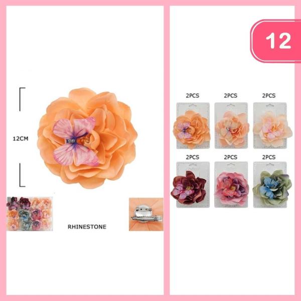 FLOWER HAIR PIN (12 UNITS)
