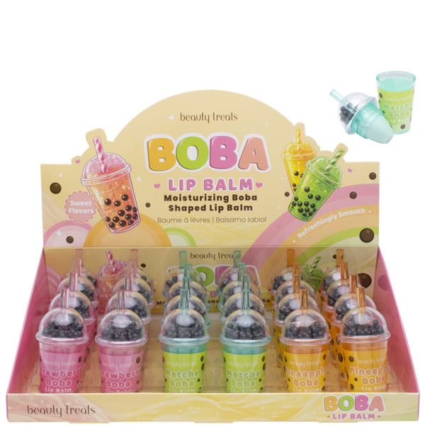 BEAUTY TREATS BOBA MOISTURIZING LIP BALM (24 UNITS)