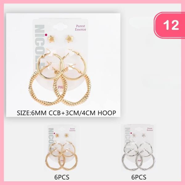MIX EARRING SET (12 UNITS)