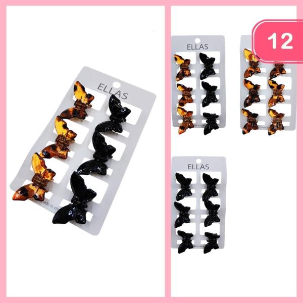 MINI FLOWER HAIR CLAW CLIP (12 UNITS)