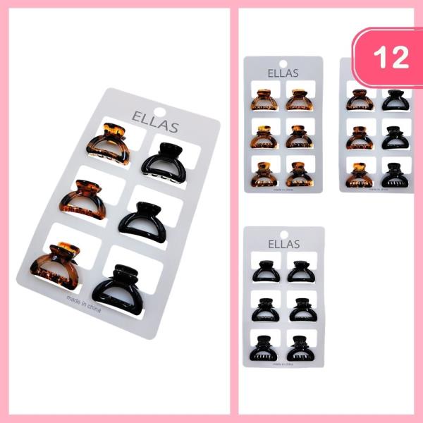 MINI HAIR CLAW CLIP (12 UNITS)
