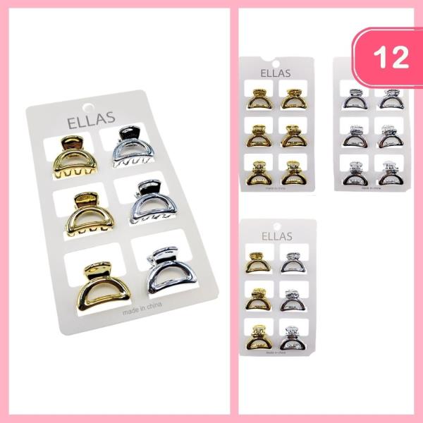 MINI HAIR CLAW CLIP (12 UNITS)