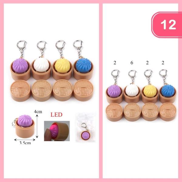 LED DUMPLING KEYCHAIN (12 UNITS)