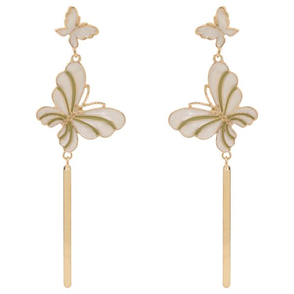 SDJ BUTTERFLY LONG DROP DANGLE EARRING