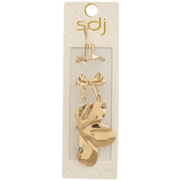 SDJ ABSTRACT BOW SHAPED MIX ASSORTED MULTI RING SET